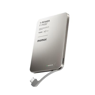 摩米士超薄充电宝可磁吸自带线