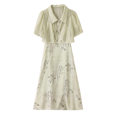 新中式国风连衣裙套装女