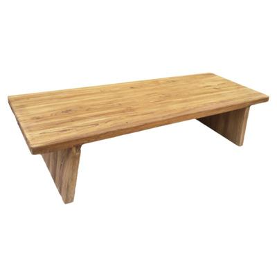 老榆木实木日式大板桌茶几茶台榻榻米坐地矮桌禅意茶桌原木诧寂风