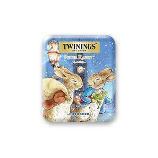twinings川宁红茶彼得兔旅行装茶包收纳盒联名卡通婚礼节日伴手礼