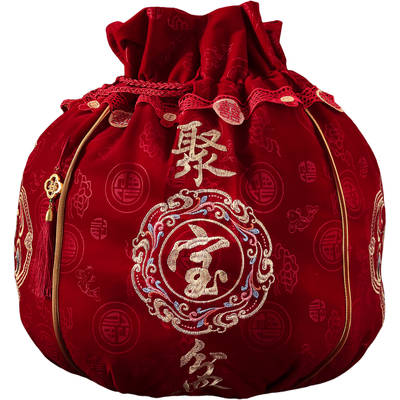 结婚大号喜字包袱皮聚宝盆