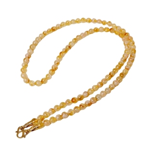 泰伽泰国佛牌链正品天然黄塔晶水晶黄阿赛原创项链唐卡黄金吊坠绳