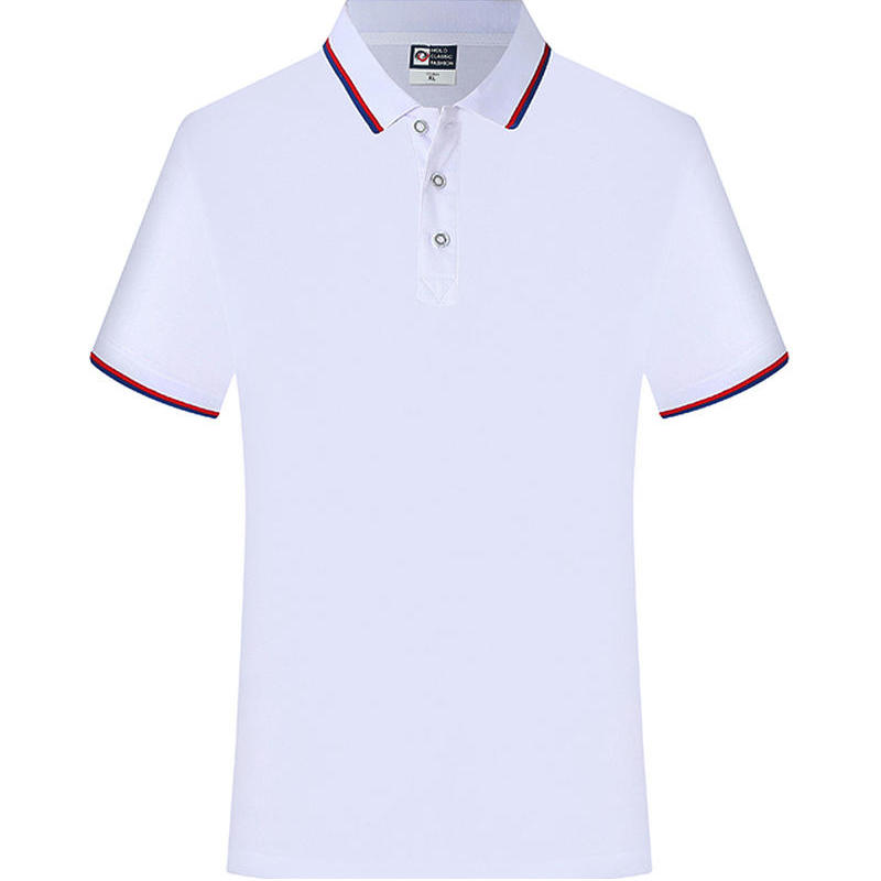 武术教练体恤男有领半袖polo衫教练服带国旗短袖定制印logo运动服
