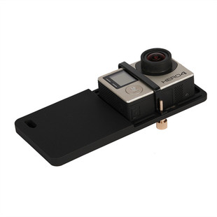云台运动相机夹具大疆智云飞宇手机稳定器gopro6转接夹板7适配器8