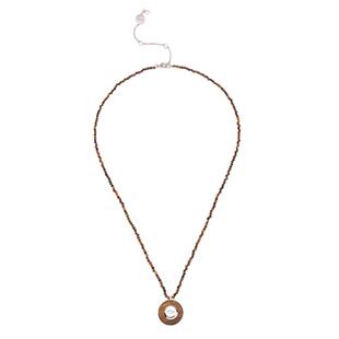 WEALTHYBOO漠音项链复古长项链叠戴虎眼石招财串珠小众设计轻奢