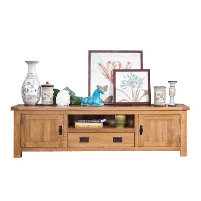 清仓特价纯实木电视柜橡木落地柜