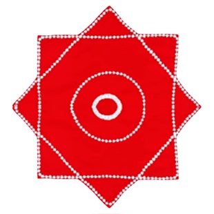 瞧我这眼神舞蹈专用手绢花二人转秧歌表演出专用麻纱八角巾红手帕