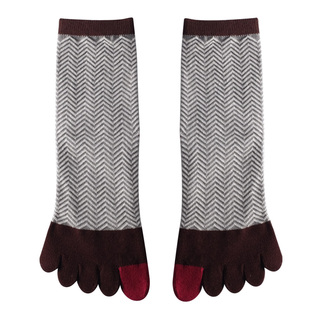 内田女四季网眼中筒五指袜学院棉质男分趾短袜子日系森系ins潮