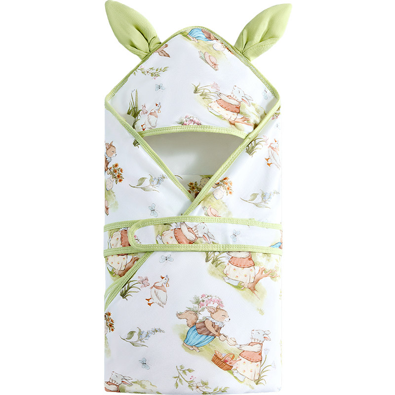 婧麒包被新初出生婴儿a类纯棉包抱被春夏薄款宝宝生产房包单必备