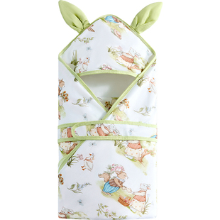 婧麒包被新初出生婴儿a类纯棉包抱被春夏薄款宝宝生产房包单必备