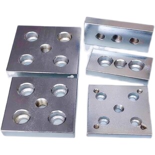 铝合金碳钢端面连接板3060/4080/8080/6060/4590铝型材地脚支撑件