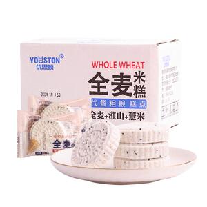优思顿全麦米糕薏米淮山粗粮食品传统糕点早餐代餐饱腹低脂小零食