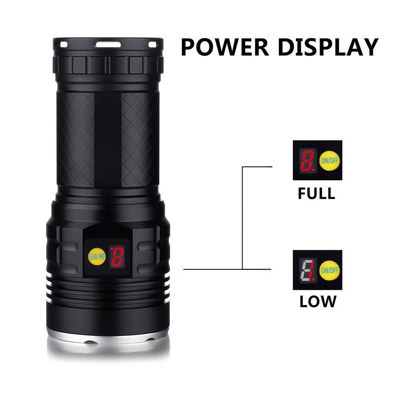 新品365nm12灯UV黑镜紫光灯照蝎子大功手电率验钞鉴定荧光type-c