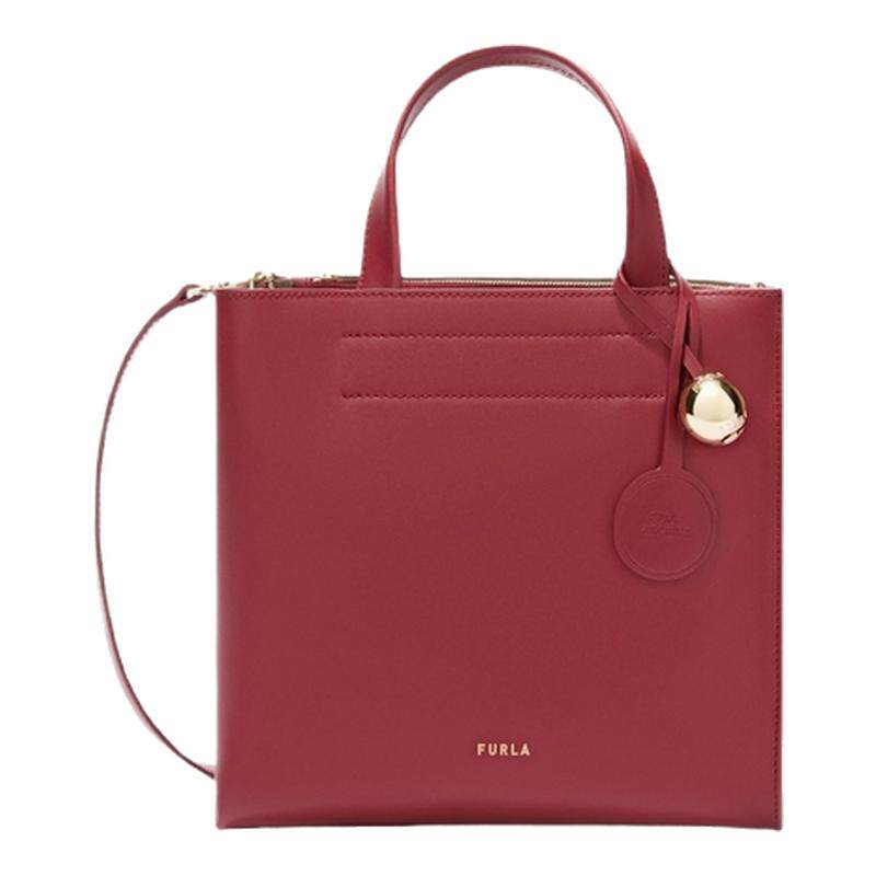 【春夏新品】FURLA芙拉DIVIDE牛皮小号女士手提托特包休闲斜挎包