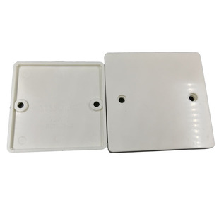 联塑PVC线槽管线盒盖 联塑底盒盖板86X86白面板 86*型空白面板