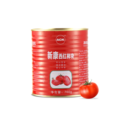新疆特产新康番茄丁罐头番茄块