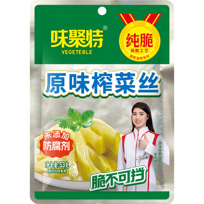 新鲜日期#味聚特#原味榨菜丝53g