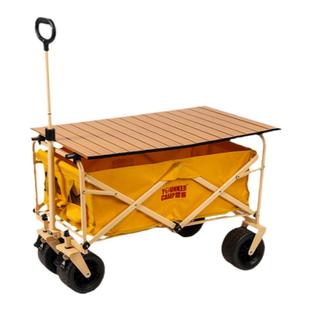 营客露营车户外可折叠推车超大营地车野餐车拖车野营手拉杆小推车