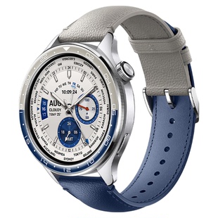 适用小米watchs5表带新品5智能运动版Xiaomi s4/s3官方同款真皮质手表腕带Watch S5eSIM男女款春夏季JY非原装