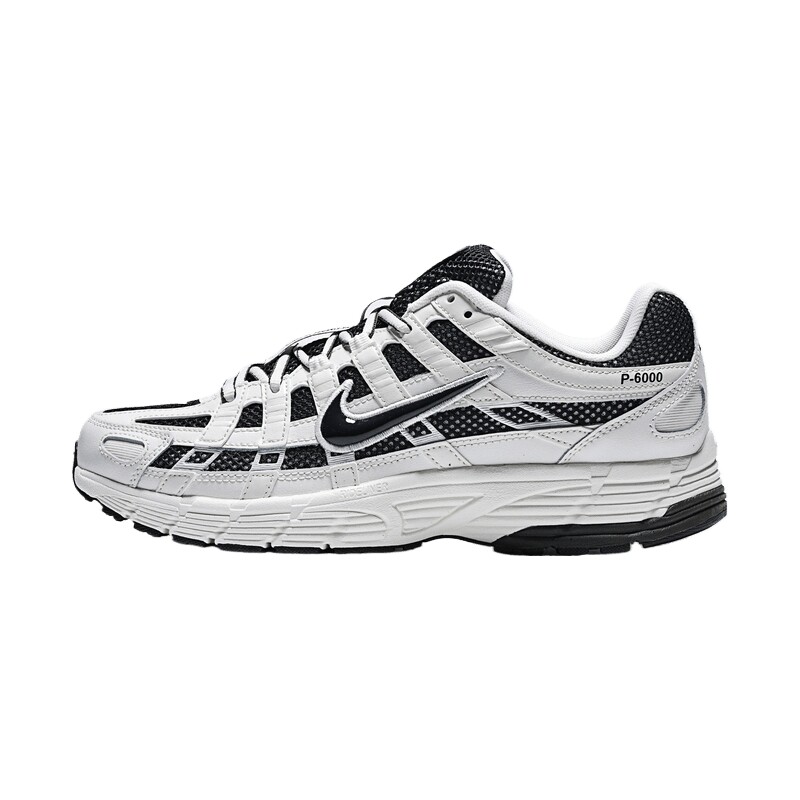 NIKE耐克男子P-6000黑白色复古网面老爹鞋运动鞋IO8711-101