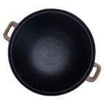 臻三环手工铸铁锅炒锅圆底龟纹双耳炒锅老式铁锅炖锅燃气灶