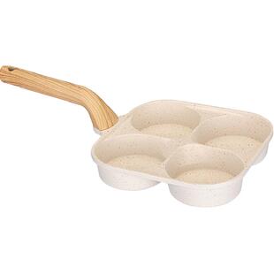 摩登主妇鸡蛋汉堡锅加深四孔煎锅早餐锅煎蛋神器家用不粘锅煎蛋锅