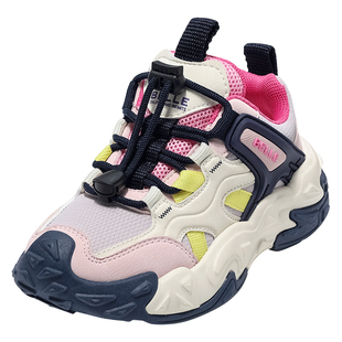 百丽童鞋女童运动鞋秋季新款儿童户外徒步鞋男童跑步鞋大童休闲鞋