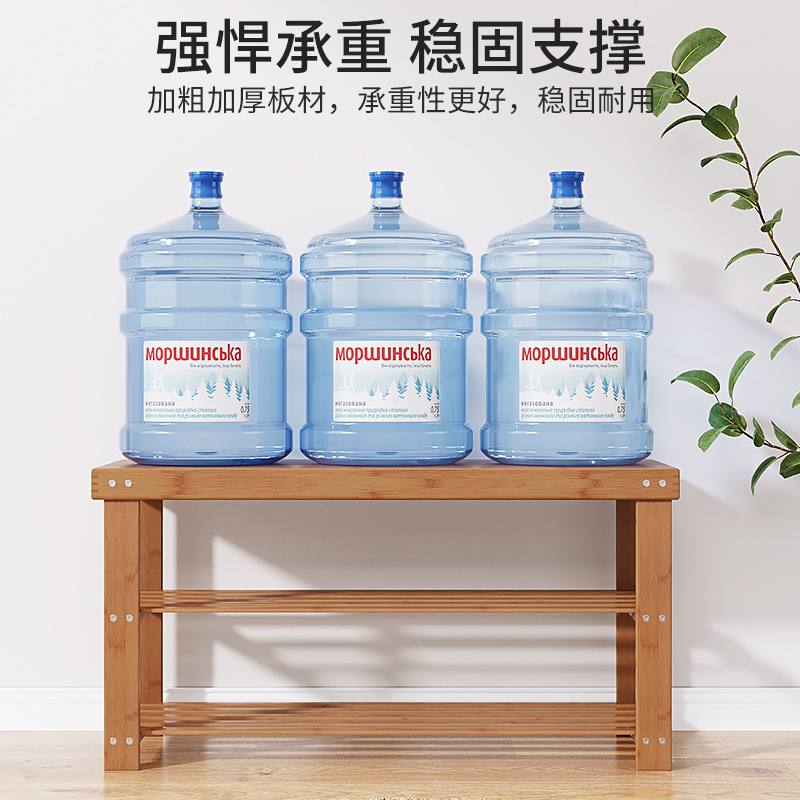 新款多层换鞋凳家用门口鞋架鞋柜竹木凳子坐凳凳简约进门现代穿鞋