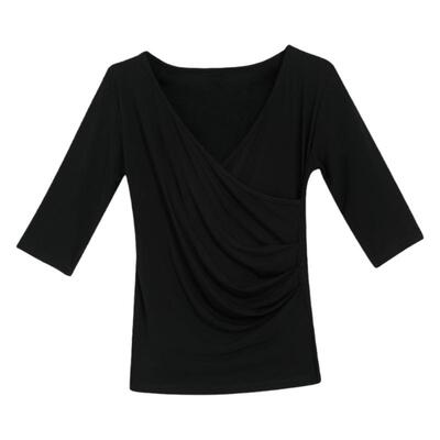 广场舞新款上衣女莫代尔跳舞服装