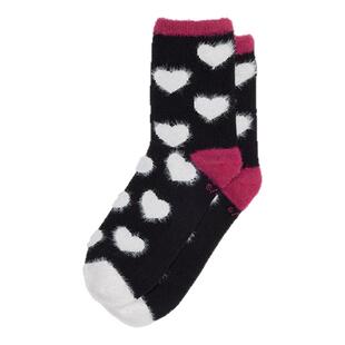 Dr.Martens马丁博士Faux Fur Sock秋季新款舒适百搭透气爱心袜子