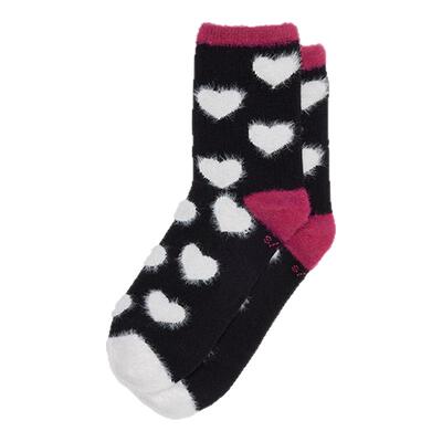 Dr.Martens马丁博士Faux Fur Sock秋季新款舒适百搭透气爱心袜子