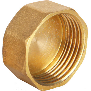 全铜4分堵头6分堵帽丝口堵塞三通角阀水管闷头内丝外丝20管堵管帽