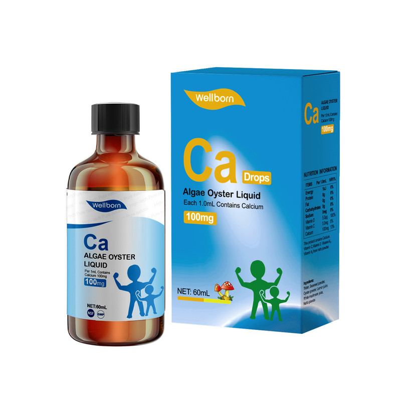 Wellborn威尔邦婴幼儿童钙液体维生素海藻钙加拿大进口60ml/瓶