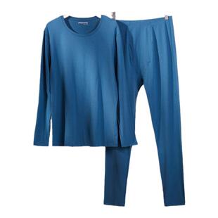 PROMAN豪门男士薄款莫代尔棉秋衣秋裤内衣套装宽松打底保暖青年