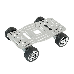 亚博智能 电动小车底盘四驱轮式 TI杯电子设计竞赛金属电机电赛