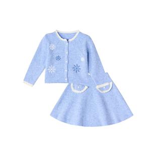 笛莎官方童装女童套装冬季新款小童女孩儿童洋气时尚甜美两件套