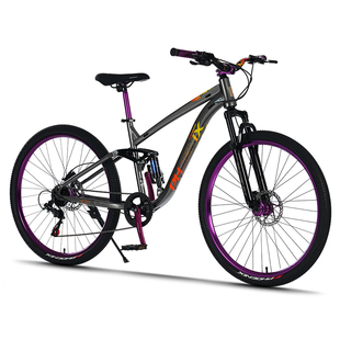 凤凰土坡山地自行车青少年学生成人男女双减震变速炸街越野单车