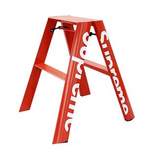 Superme铝合金人字家用红点奖梯子安全多功能折叠梯红色潮牌梯