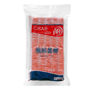 丰联蟹肉棒B款,蟹韵模拟蟹柳,量大从优,蟹韵做寿司专用包邮