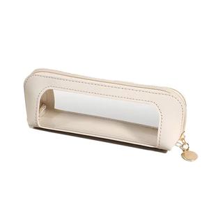 小巧便携皮质化妆包眉笔化妆刷收纳袋皮革防水旅行外出包包眉笔袋