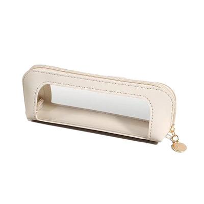 皮质简约便携小巧化妆刷包防水