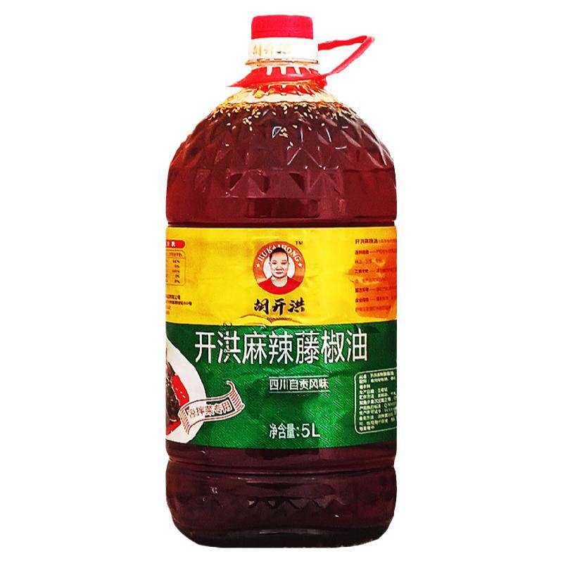 开洪麻辣油藤椒油5升香辣辣椒油