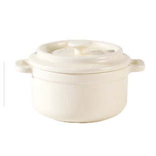 陶瓷碗带盖双耳蒸蛋碗2026新款家用隔水炖盅宝宝辅食碗甜品烤箱碗