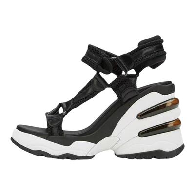 ASH坡跟增高气垫露趾运动凉鞋