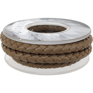 7/8/10mm编织皮绳项链毛衣链手工diy真牛皮万能手工粗绳包带腰带