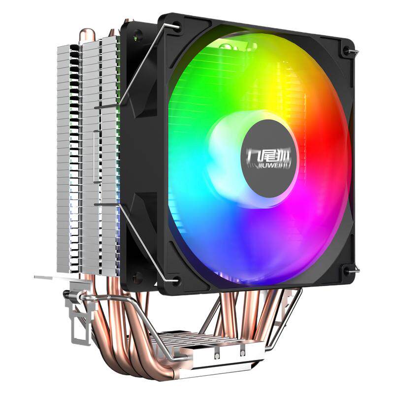 九尾狐4T台式电脑下压式CPU散热器风扇风冷4铜管1155/2011/AMD