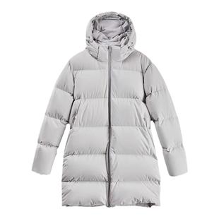 【小虫系列】骆驼女装鹅绒服中长羽绒服女冬三防保暖连帽羽绒外套