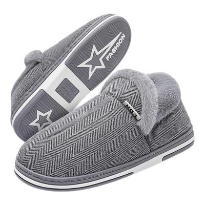 东北棉拖鞋男冬可外穿2024新款