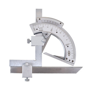 正品上海申菱游标角度尺0-320度量角器角度测量仪360度多功能角尺