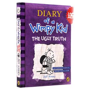 进口英文原版正版 Diary of a Kid 5小屁孩日记第五本 The Ugly Truth 文学作品 Jeff Kinney英语儿童漫画课外读物8-9-10岁